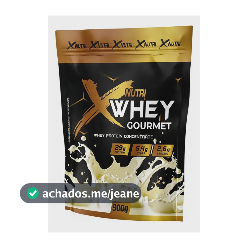 Whey Protein Concentrado 900g X Nutri Gourmet Refil Sabores Baunilha