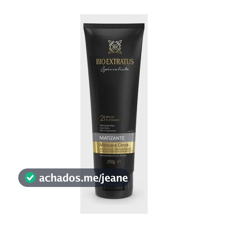 Máscara Matizante Cinza Specialiste 250g Bio Extratus