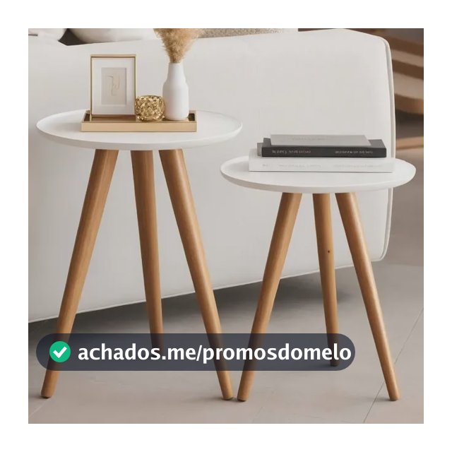 Mesa De Canto Pé Palito 2 Mesas Tripe Redonda Fosca