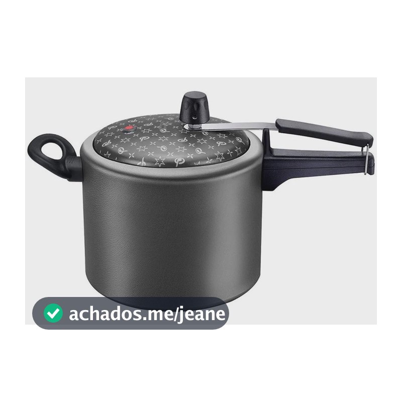 Panela De Pressão Antiaderente 4,5 Litros Panelux Magnific Cinza
