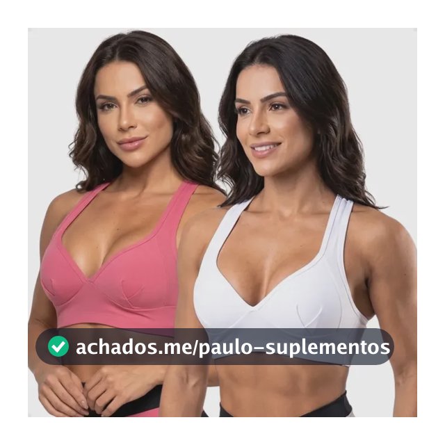 Kit 2 Tops Com Bojo Esportivo Fitness Academia Yoga Ciclismo