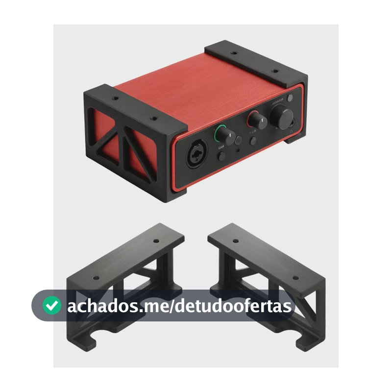Suporte Interface Audio Focusrite Scarlett Solo 3 Geração Preto