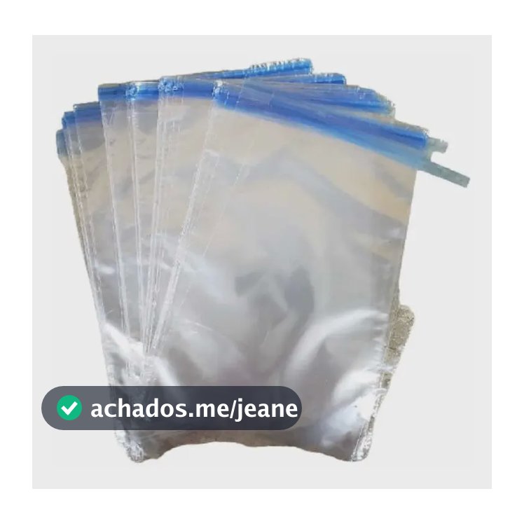 Saco Adesivado Plástico Transparente C/ Aba 22x32 C/ 100 Un