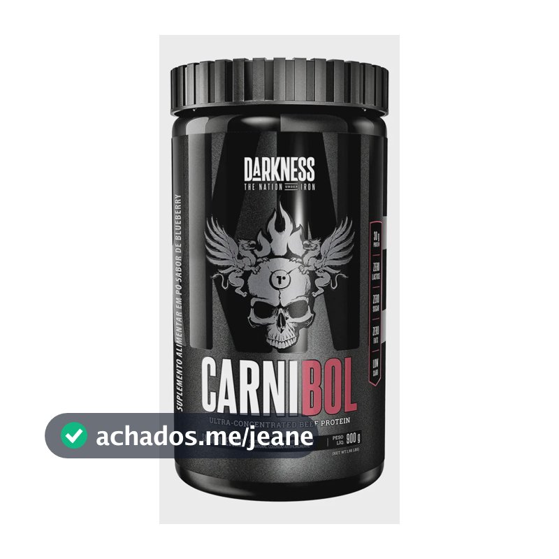 Proteína Darkness Carnibol Beef em pó sabor Blueberry x 900g