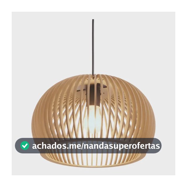 Pendente Luminaria Teto Moderno Estilo Ana Maria E-27 Preto 127/220v Cru