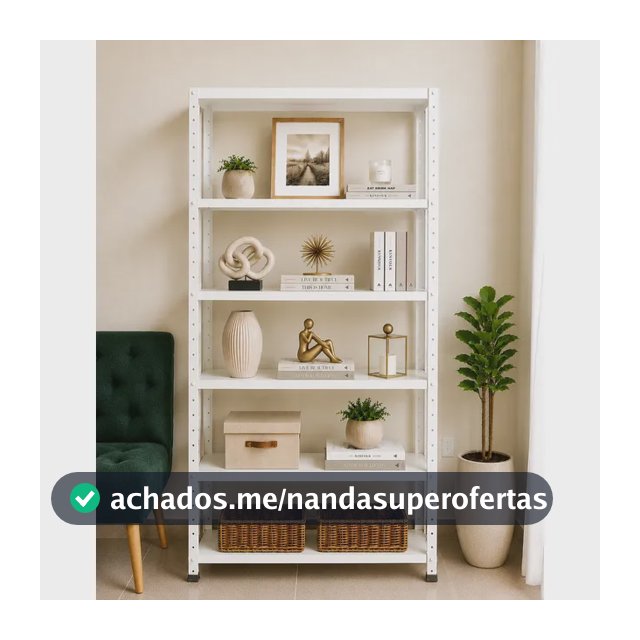 Estante Armário De Aço 6 Bandejas 90cm Branca Branco