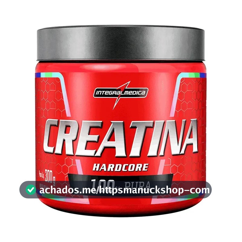 Creatina Integralmédica Monohidratada Hardcore em pó Sem sabor x 300g