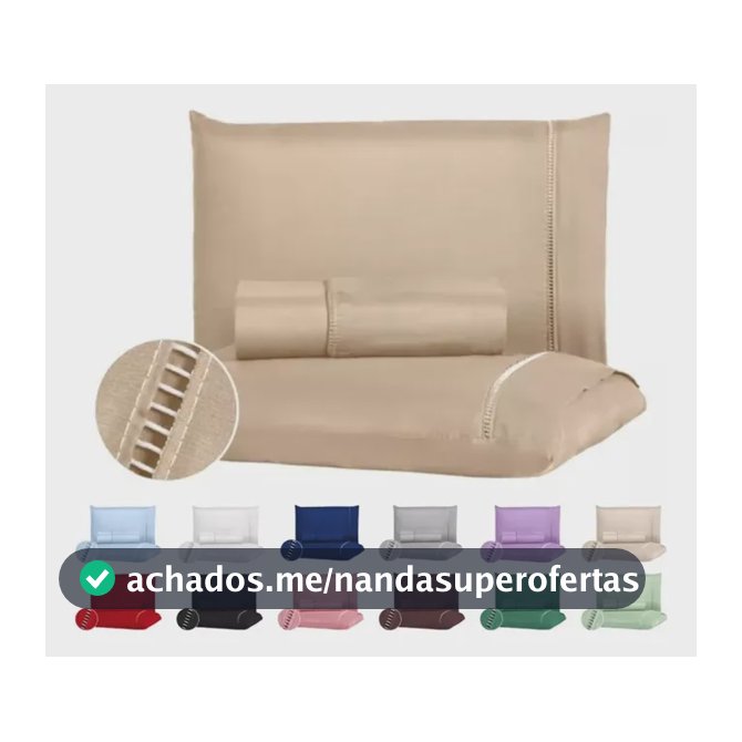 Jogo De Lençol Queen 3 Peças 400 Fios C/ Elástico Hotel