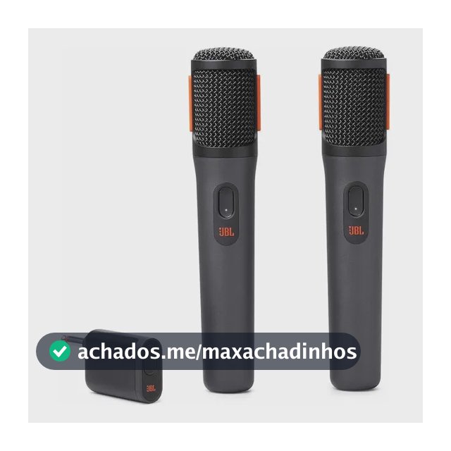 Jbl Partybox Wireless Mic - 2.4ghz Compativel As Partybox. Cor Preto