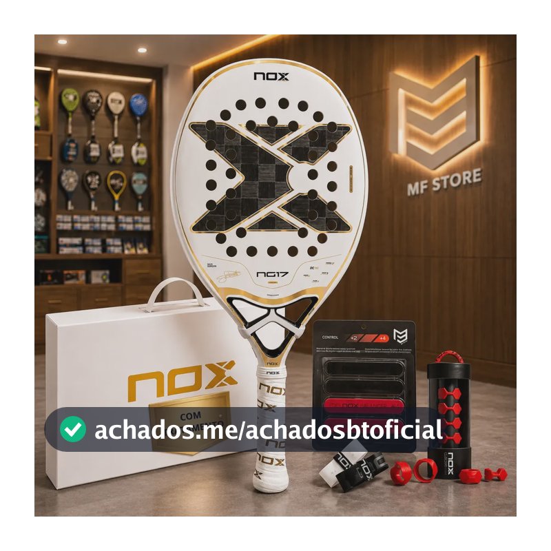 Raquete De Beach Tennis Nox Ng17 2026 - Com Tratamento 324g Balance 25.3
