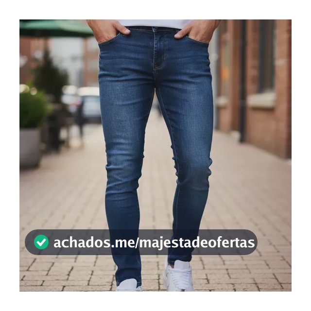 Calça Jeans Masculina Original Elastano Lycra