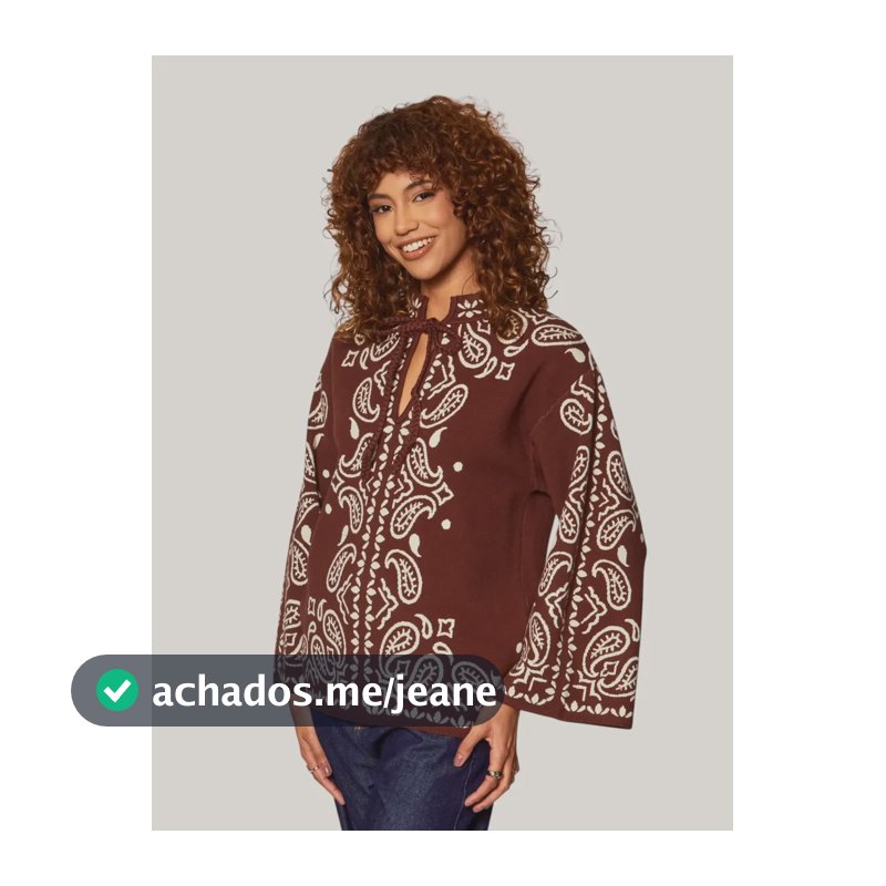 Farm Feminino Sueter Tricot Nicole_mr Taipa P Florido