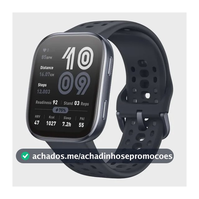 Amazfit Bip 6 Smartwatch Amoled Gps Alexa 5 Atm 14 Dias