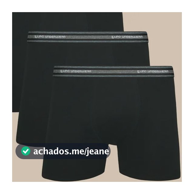 Kit 4 Cuecas Lupo Boxer Algodão Box Confortável Original