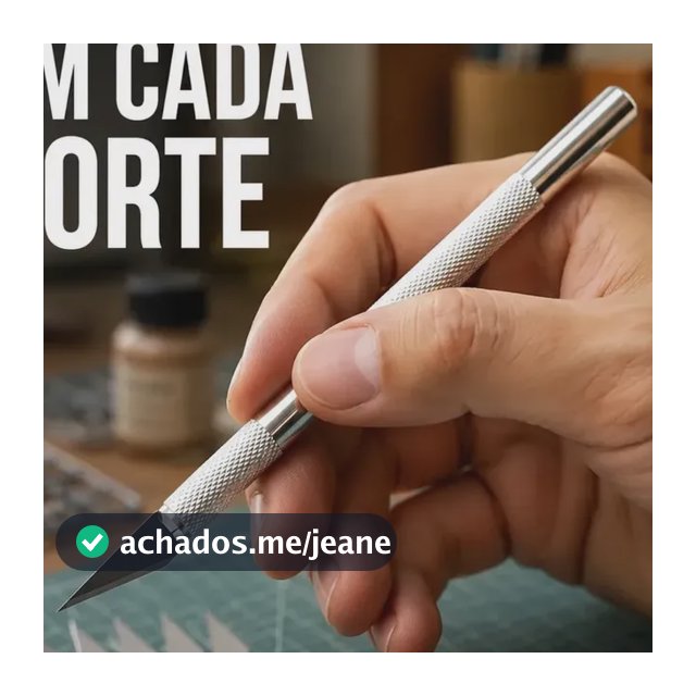Estilete Bisturi Precisão Aço Artesanato C/ 5 lâminas Dor Block