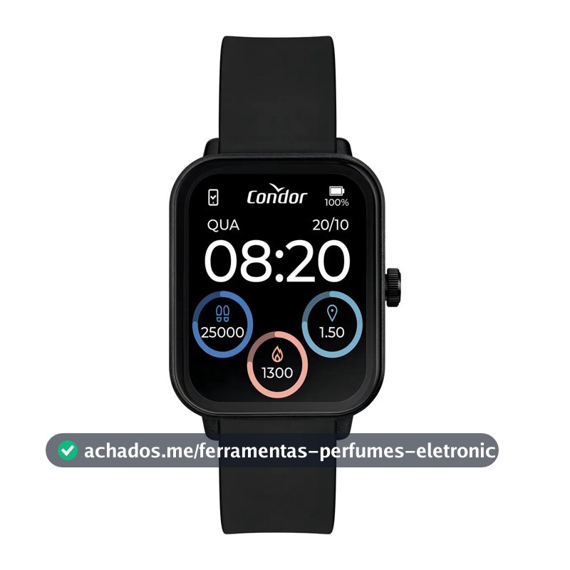 Smartwatch Relógio Condor Preto - Cosmart1aa/8p
