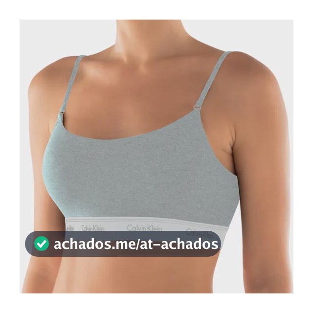 Top Sutiã Calvin Klein Original Algodão Cotton Costas Naked