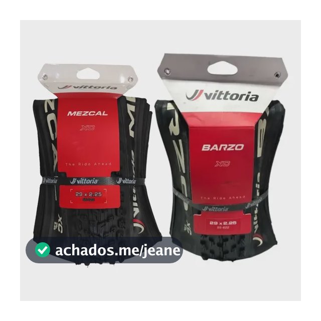 Par Pneus Vittoria Mezcal + Barzo Xc Sport 29x2.25 Tubeless Preto