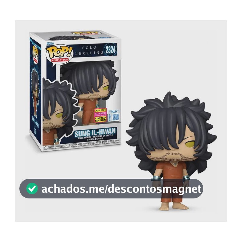 Boneco Funko Pop! Exclusivo Sdcc Solo Leveling Sung Ii-hwan
