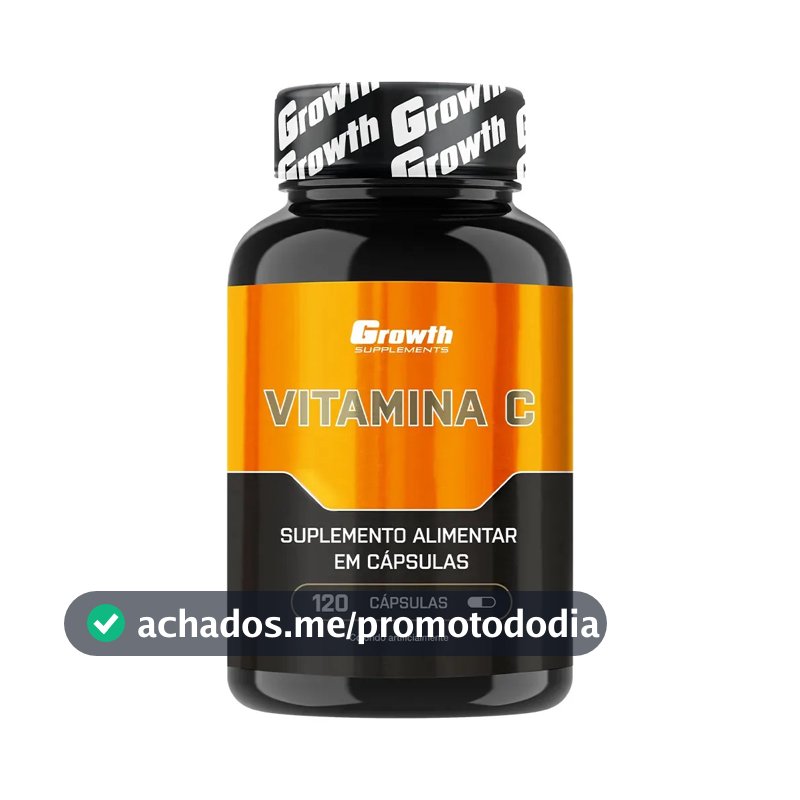 Vitamina C 120 Cápsulas Growth Supplements Natural