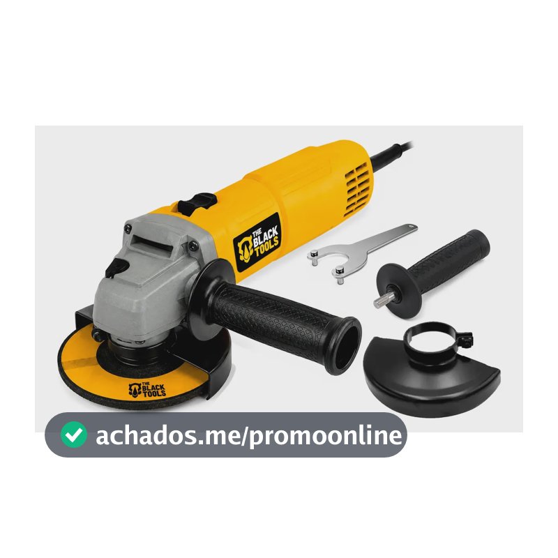 Esmerilhadeira Lixadeira Angular 780w 115mm 4.1/2 11000rpm Bta800 The Black Tools