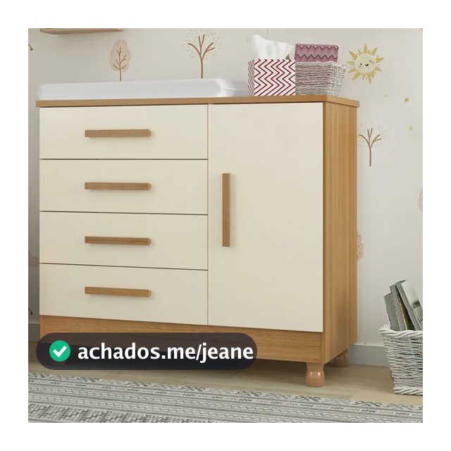 Cômoda Lojas Bela Modular Laqueada 4 Gavetas Cedro-off