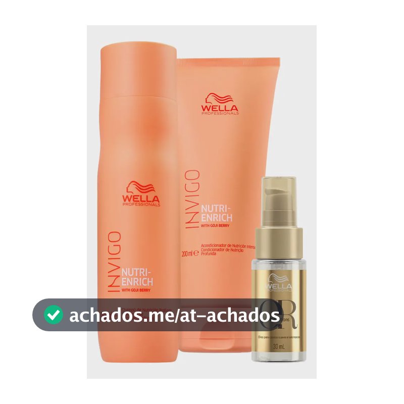 Wella Nutri-enrich Sh 250ml+cond 200ml+oil Reflections 30ml