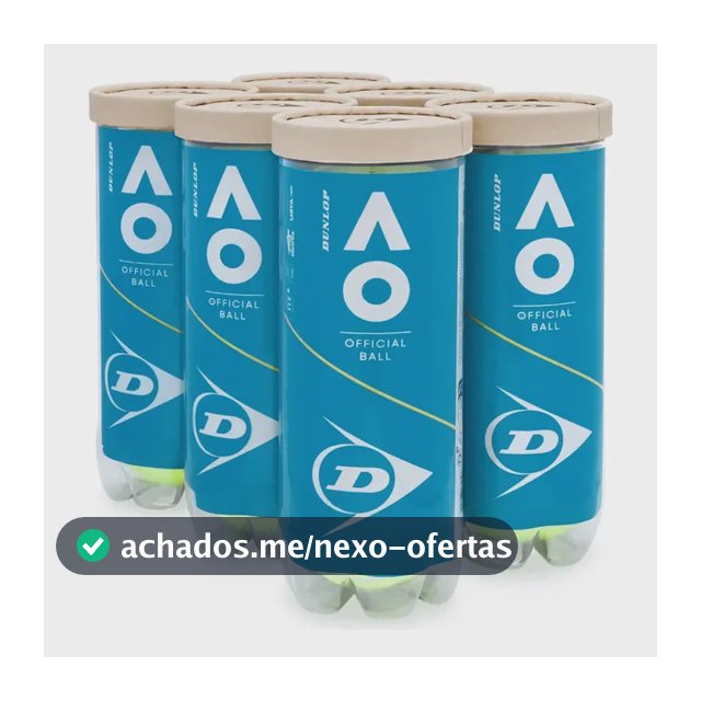Bola De Tênis Dunlop Australian Open - Pack Com 6 Tubos