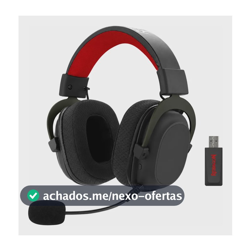 Headset Redragon Zeus Pro Wireless H510-pro Preto