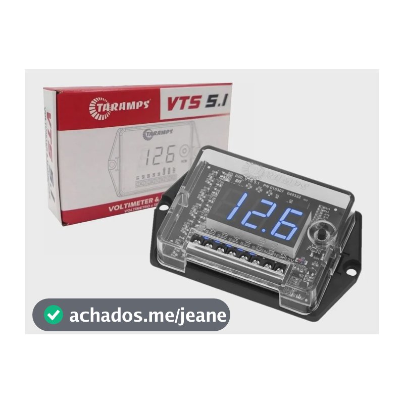 Voltimetro Taramps Vts 5.1 Proteja Seu Som Sequenciador