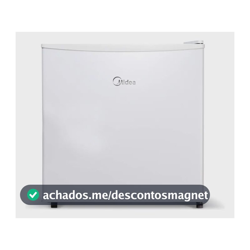 Frigobar 45 Litros Inverter 1 Porta Degelo Manual MDRD086FGD013 Branco Bivolt Midea