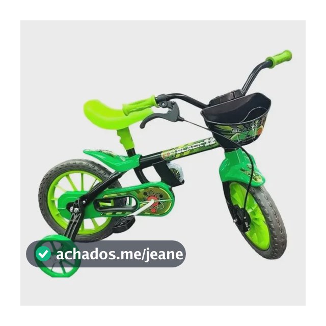Bicicleta para meninos e meninas Nathor Rodado 12 Tts Tutti Green 12