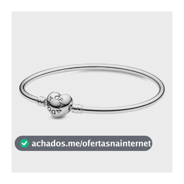 Pulseira Pandora Rigido Fecho Coracao