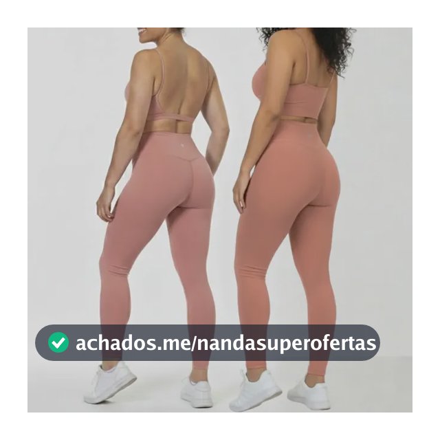 Kit 3 Conjuntos 1 Calça Legging + 2 Top Alça Roupa Feminina