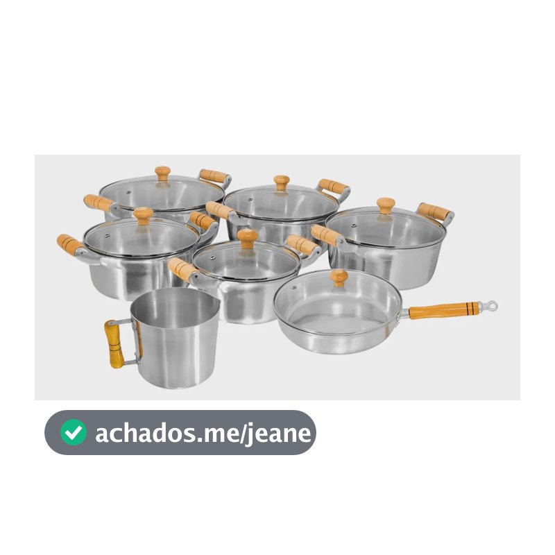Conjunto De Panelas 7 Peças Alumínio Fundido Batido Grosso