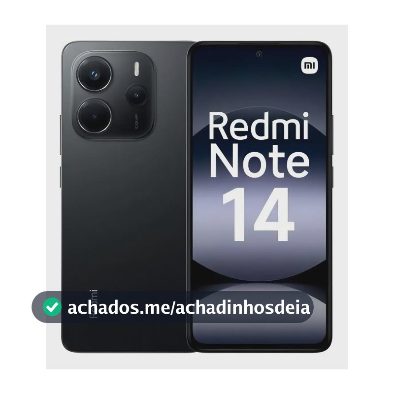 Smartphone Xiaomi Redmi Note 14 256gb 8gb Ram Preto Lacrado original