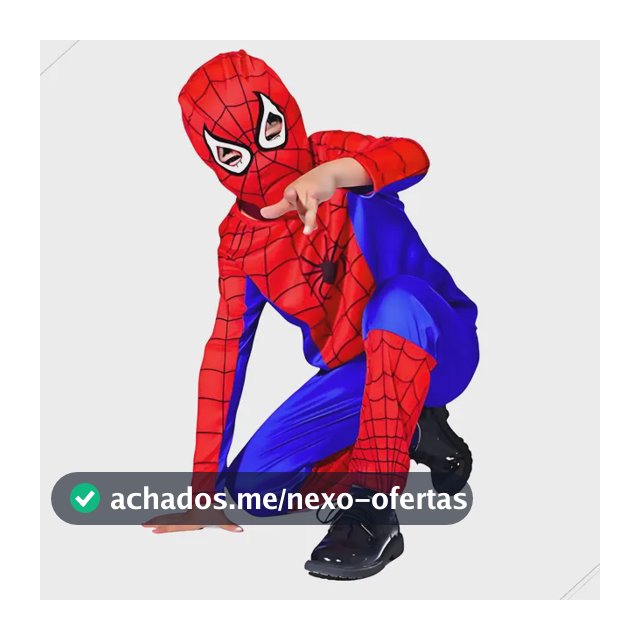 Fantasia Infantil Homem Aranha Com Mácara Spider Man Tradicional P