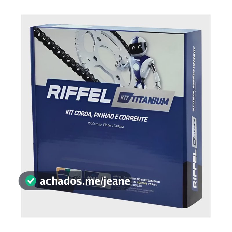 Kit Relação Honda Pop 110i 2016-2026 Original Riffel Cinza