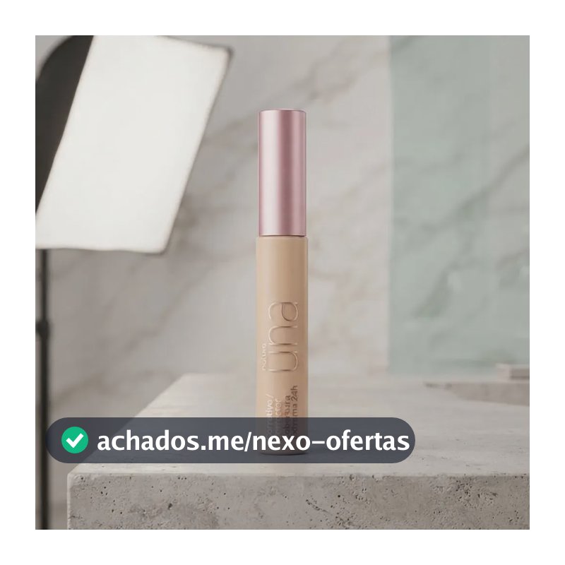Corretivo Facial Natura Una - Cobertura Extrema 24h Tom 21n - Antigo Médio 22
