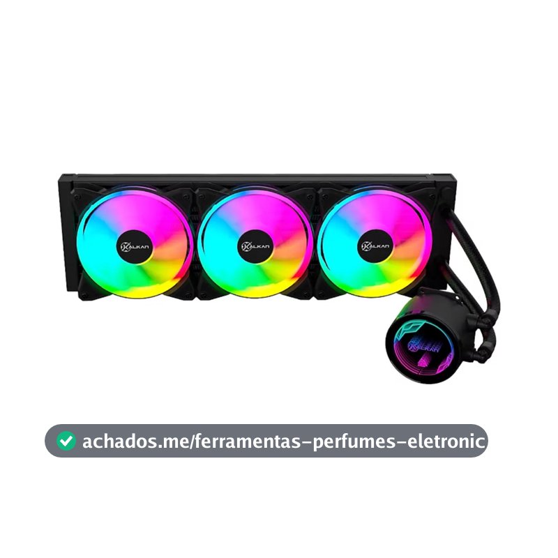 Water Cooler Kalkan Iota V2 360 Rgb 360mm Tdp 280w Preto
