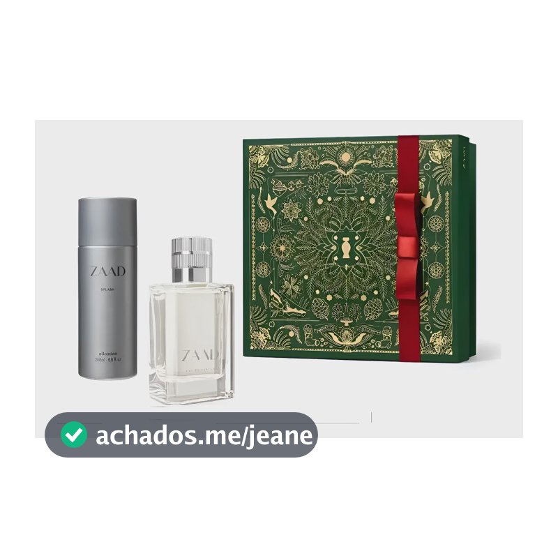 Kit Presente O Boticario Zaad Eau De Parfum Masculino