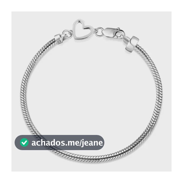 Pulseira Life Coração Em Prata 925