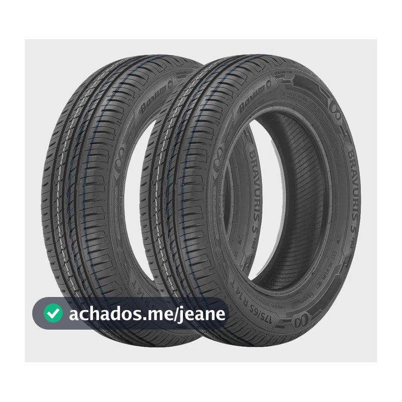 Kit 2 Pneus Barum Bravuris 5HM 175/65R14 82T Radial Assimétrico Carro