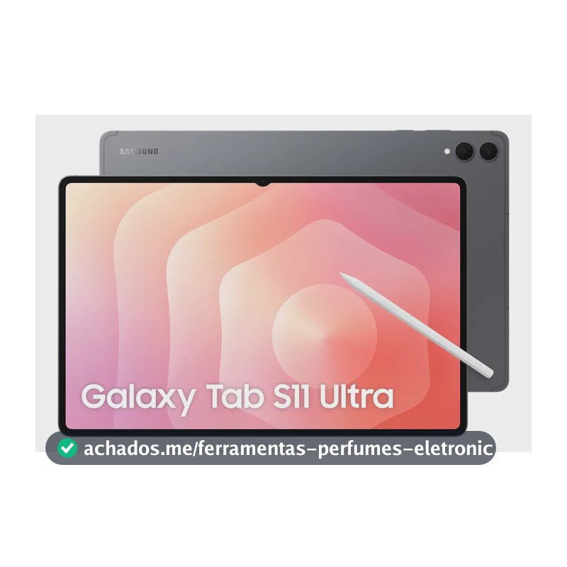 Tablet Samsung Galaxy Tab S11 Ultra Wifi, 512GB, 12GB RAM, Galaxy AI, S Pen, Capa Teclado, Tela Imersiva de 14,6" 120Hz, HDR10+, Camera 13MP, IP68, Android 16