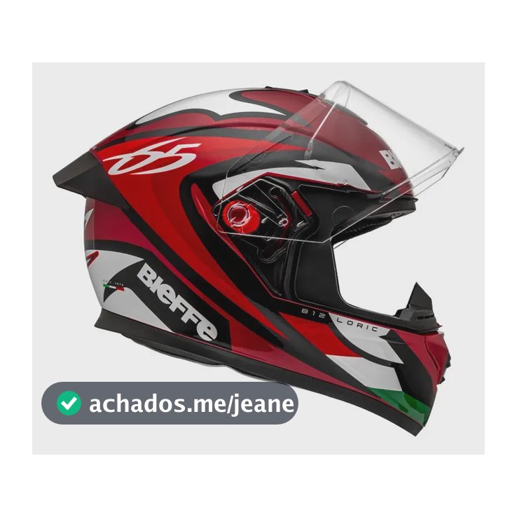 Capacete Bieffe B-12 Loric Vermelho Perolado Com Vermelho 59/60