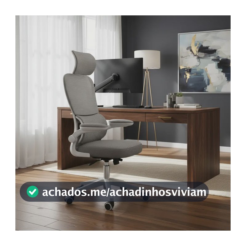 Cadeira Escritório Ergonômica Genebra G500 NR-17 Luvinco Cor Cinza Com Suporte Lombar Estofado Mesh