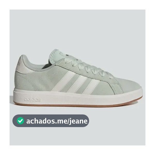 Tênis Feminino Grand Court Base 00s adidas Lingrn/cwhite/gum10 Liso 35 Br