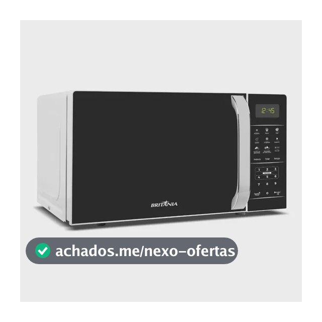 Micro-ondas Britânia Bmo23 De Preto 20l Branco