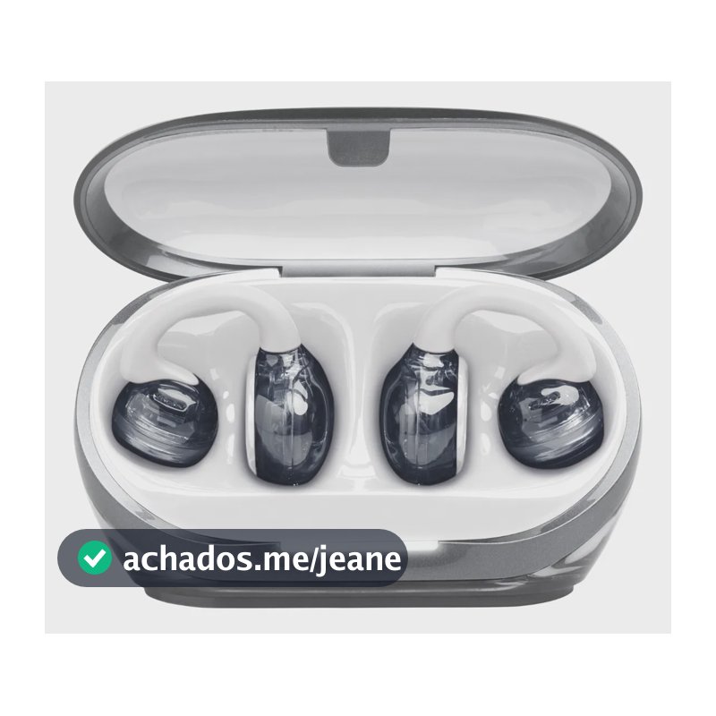 Fone de Ouvido Aberto Soundgear Clips JBL OpenSound, TWS Até 32h de Bateria e IP54