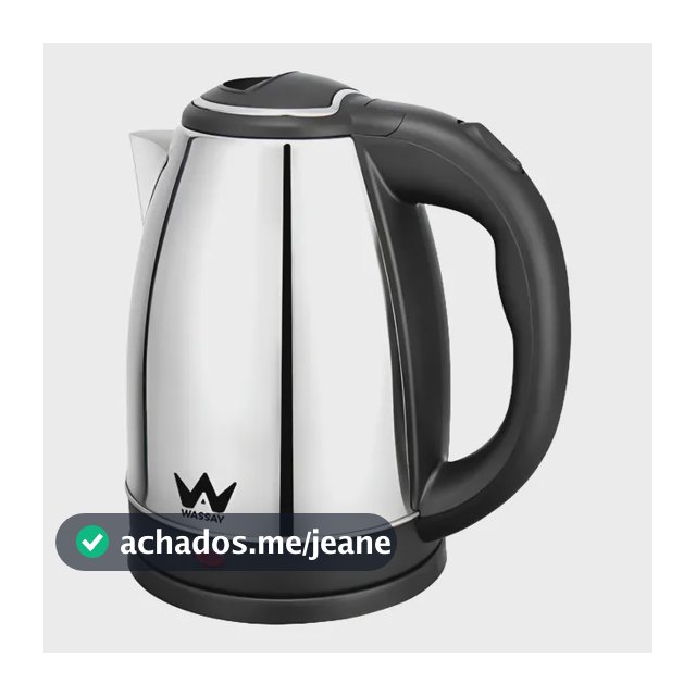 Chaleira Elétrica Inox 1.8l Automática 110v Wassay Prateado